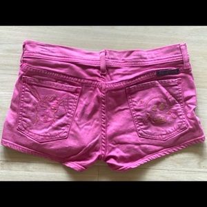 Citizens of Humanity pink denim shorts sz 28